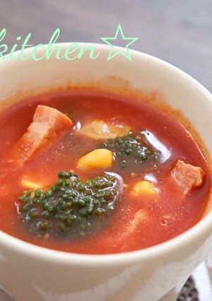 野菜ジュースで即席ミネストローネ☆-レシピのメイン写真