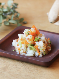 【離乳食後期】カラフル野菜のおかかあえ-レシピのメイン写真
