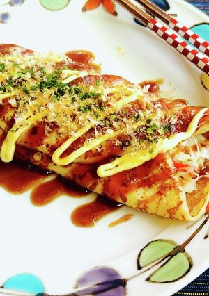 お好み焼クレープ-レシピのメイン写真