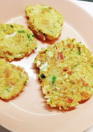 ベーコンでオートミールお好み焼き-レシピのメイン写真