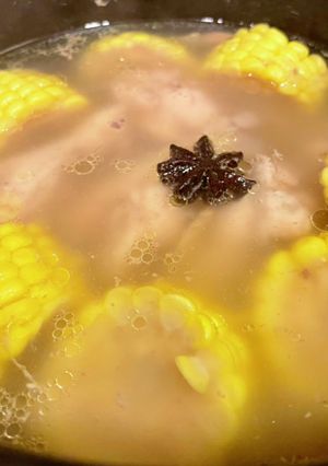 手羽元ととうもろこしの薬膳風スープ-レシピのメイン写真
