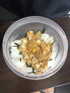 【貧乏飯】卵と海苔と米-レシピのメイン写真