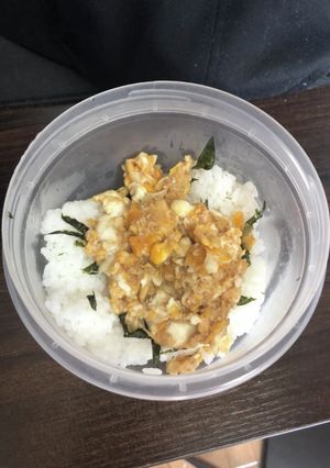 【貧乏飯】卵と海苔と米-レシピのメイン写真