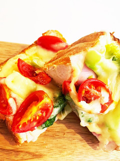 簡単ハムチーズ野菜トースト-レシピのメイン写真
