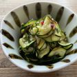 mズッキーニの梅&塩昆布和え
