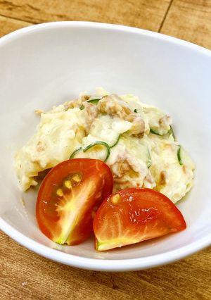 やきとり缶アレンジ　ポテトサラダ-レシピのメイン写真