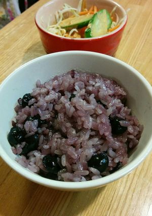 圧力鍋でもっちもち❤黒豆ご飯-レシピのメイン写真