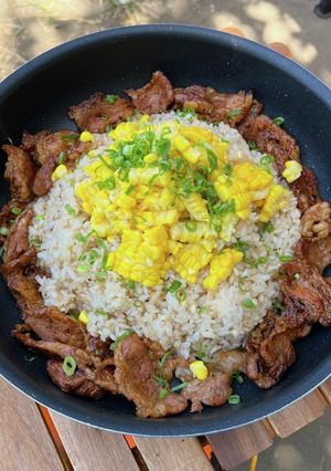 キャンプ飯＊ペッパーランチ風ピラフ-レシピのメイン写真
