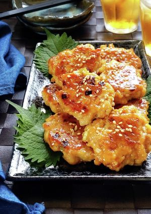 簡単節約☆厚揚げ入り甘辛鶏つくね。-レシピのメイン写真