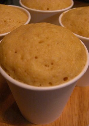 豆乳きな粉はちみつの紙コップ蒸しパン♪-レシピのメイン写真