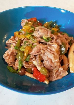 豚肉とパプリカの中華炒め【適当レシピ】-レシピのメイン写真