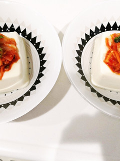 キムチと青しその実の冷奴-レシピのメイン写真