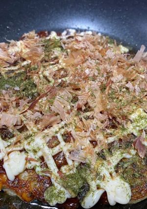 素麺でお好み焼き！-レシピのメイン写真