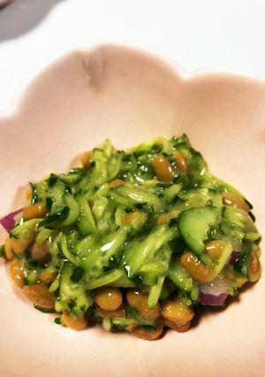 簡単　美味い納豆きゅうり-レシピのメイン写真