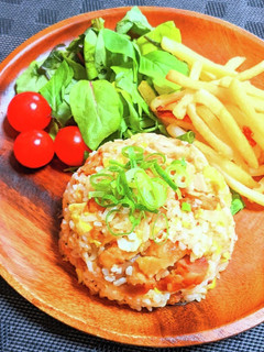 鶏の唐揚げチャーハン-レシピのメイン写真