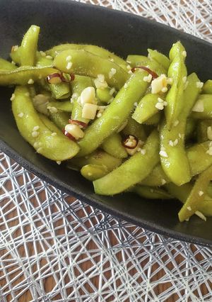 瓶詰ニンニクでおつまみ枝豆ペペロンチーノ-レシピのメイン写真