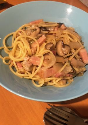 ハシヤ風ナスとベーコンのバター醤油パスタ-レシピのメイン写真