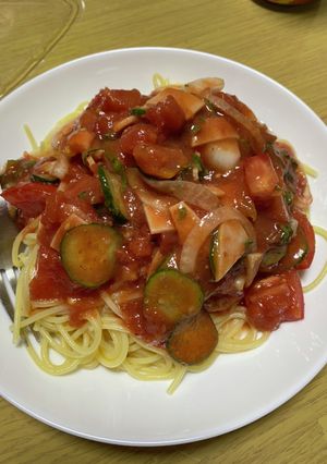 ドレッシングで超簡単！冷製スパゲッティ-レシピのメイン写真