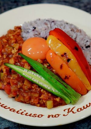 【低脂質】鶏肉と夏野菜のキーマカレー-レシピのメイン写真
