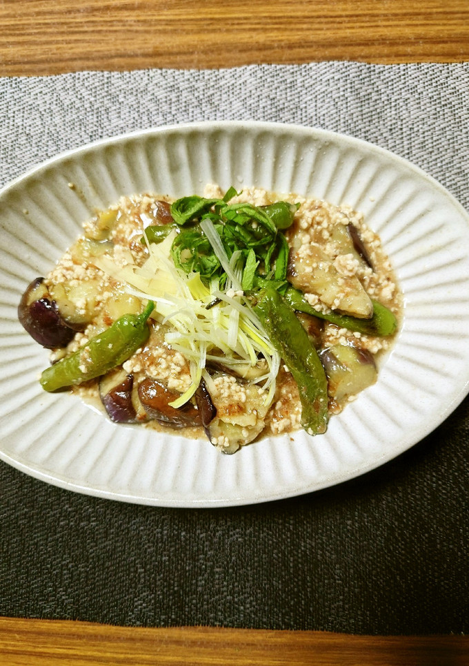 ヨウサマの減塩なすのそぼろあんかけ-レシピのメイン写真