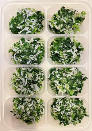 離乳食★ほうれん草としらすの胡麻和え-レシピのメイン写真