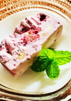 糖質オフ☆ブラックベリーのカッサータ♪-レシピのメイン写真