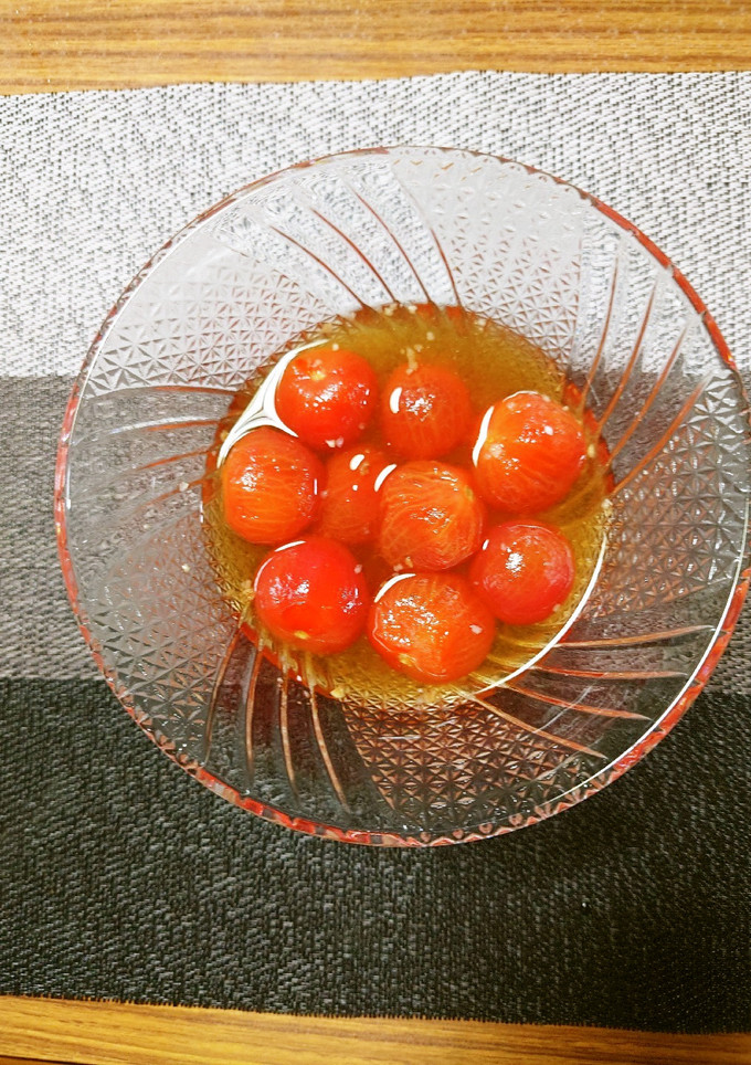 ヨウサマの減塩プチトマトの煮もの-レシピのメイン写真