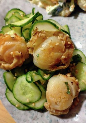 簡単♪焼きホタテときゅうりの甘酢☆-レシピのメイン写真