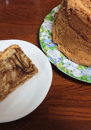 マーブルシフォンケーキ-レシピのメイン写真