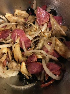スモークタンと焼き舞茸とオリーブのマリネ-レシピのメイン写真