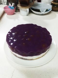 ぶどうのレアチーズケーキ-レシピのメイン写真