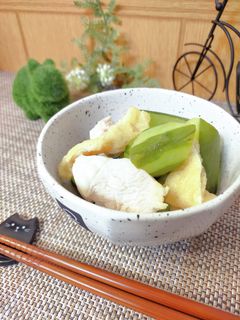 きゅうりと鶏むね肉の冷たい煮びたし-レシピのメイン写真