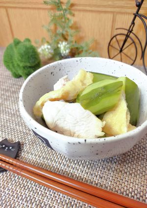 きゅうりと鶏むね肉の冷たい煮びたし-レシピのメイン写真