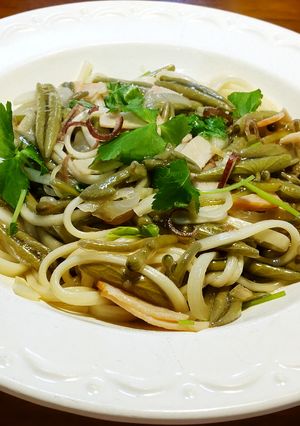 じゅんさいの焼きうどん　発酵玉葱-レシピのメイン写真