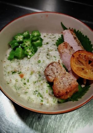 豚焼＆麦トロ飯！w❨(@≧↺≦@)❩wノ-レシピのメイン写真