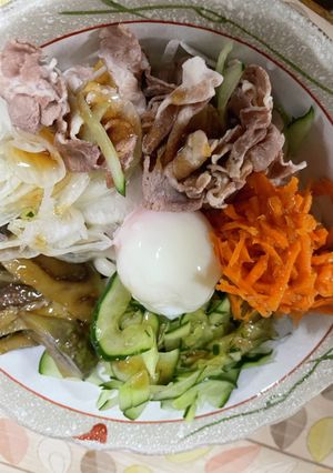 野菜たっぷりのせた冷やしうどん-レシピのメイン写真