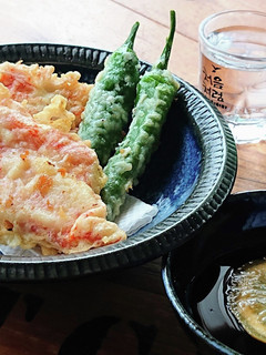 節約★米粉で!カニかま天ぷら麺つゆレモン-レシピのメイン写真