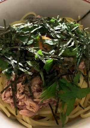 包丁要らず!ずぼら和風ツナパスタ-レシピのメイン写真