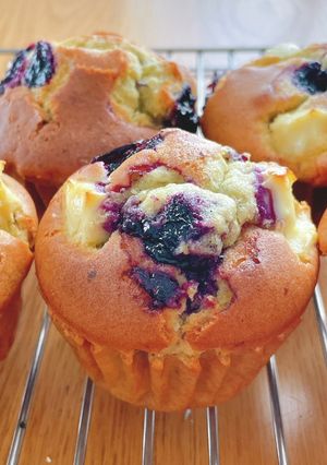 米粉マフィン♪ブルーベリ&クリームチーズ-レシピのメイン写真