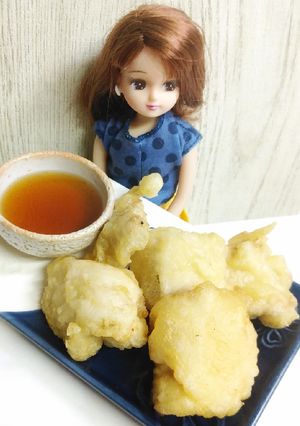 リカちゃん♡メカジキの天ぷら(つゆだく)-レシピのメイン写真