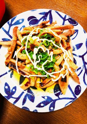 冷凍イカのバタポン炒め-レシピのメイン写真