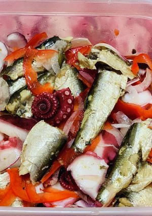 タコとオイルサーディンのマリネ-レシピのメイン写真