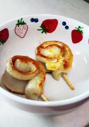 ちくわクルクルのマヨバター焼き-レシピのメイン写真