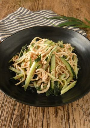 豆腐干とキュウリのマヨポン酢あえ-レシピのメイン写真