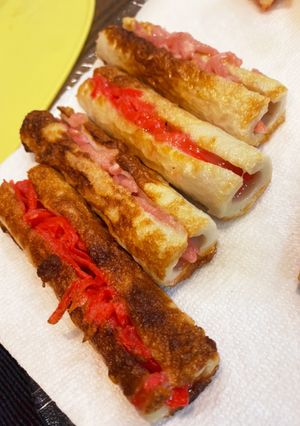 竹輪の紅しょうが包みあげ-レシピのメイン写真