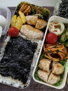 つくねバーグ弁当(7.13)-レシピのメイン写真