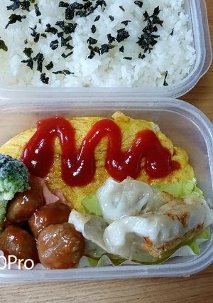 7月13日オムレツ弁当-レシピのメイン写真