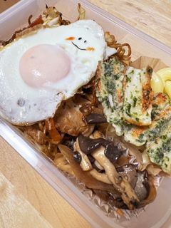 焼きそば☆ちくわの磯辺揚げ弁当-レシピのメイン写真