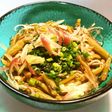 冷たいじゅんさいモロヘイヤ蕎麦 発酵玉葱