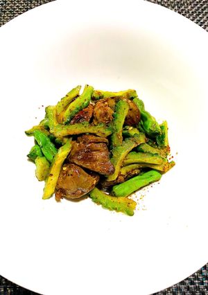 鶏レバーオイスター煮のゴーヤ炒め-レシピのメイン写真